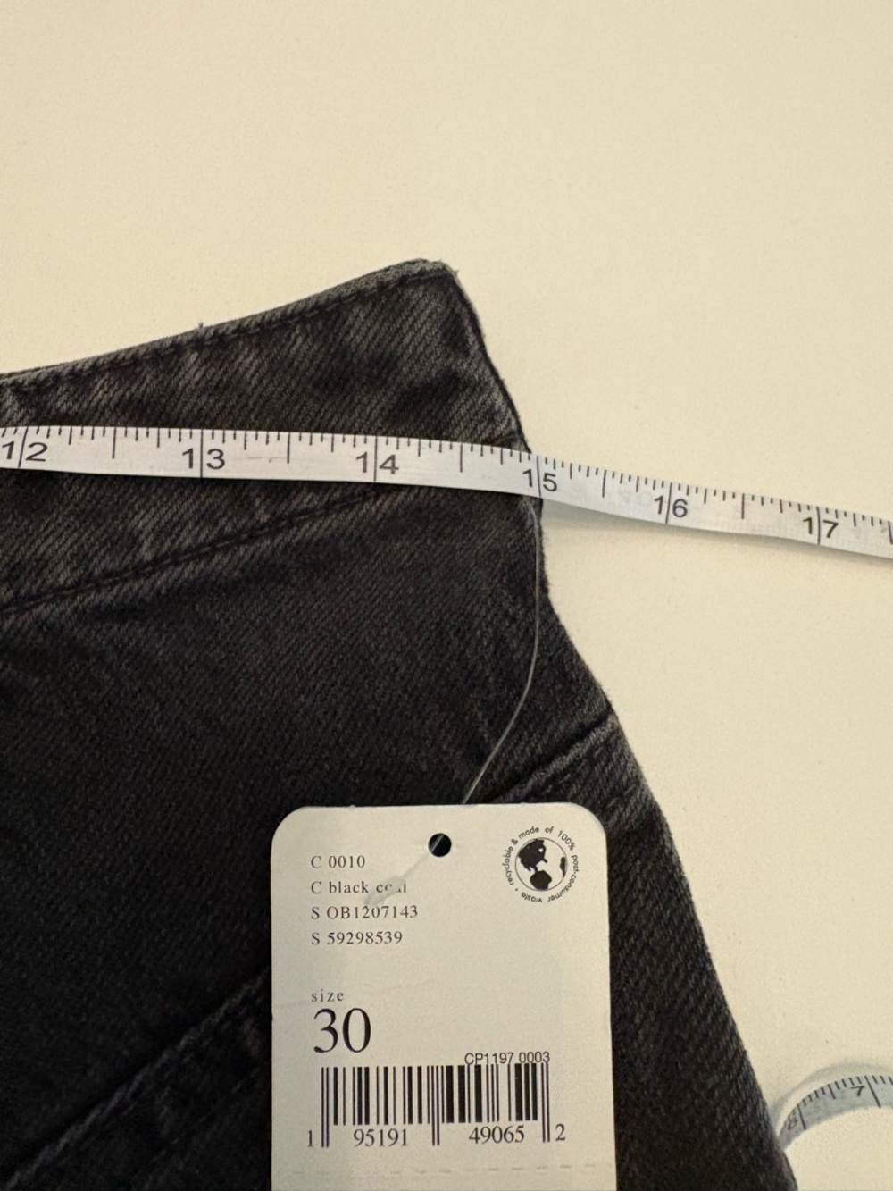 NWT Free People We the Free Florence high rise flare 30 coal - Picture 9 of 15